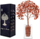 Magic and Miracles Carnelian Crystal Tree for Home Decor, Christmas Birthday Gifts for Women, Yoga Plant, Wish Bonsai Fengshui Tree, House Warming Relaxation Present for Wife Girlfriend Coworkers