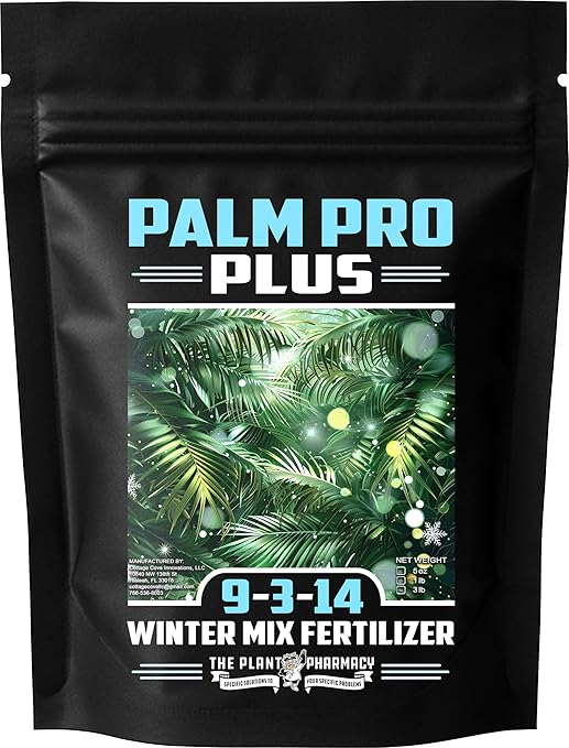 Fertilizer Commercial Grade | Palm Pro Plus Winter Mix 9-3-14 | 5 Ounces | Controlled Release Tropical Palm Tree Feed | 8–9 Month Granular Slow Release Feed | Topdress Water in | Cool Season Care