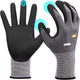 Kebada W2 Safety Work Gloves, Micro-Foam Nitrile Coated Gloves, Touchscreen,Ideal for Package Handling, Gardening, Construction, 1 Pair X-Large