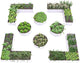 A ANLEOLIFE 8-Pack 4X4X1.5ft & 74x74x18in Deep Root Galvanized Raised Garden Beds Outdoor for Planting Vegetables Flowers Herb, Antique White
