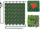 ZIAERKOR Self Watering Wall Mounted Vertical Planter, 36 Pots Wall Planter Indoor Vertical Living Green Plant Wall Easy Installation (Green with Timing System)