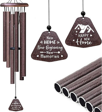 House Warming Gifts New Home Wind Chimes 32", Thoughtful Housewarming Gifts New Home/Apartment, New Home Gift Idea Must Haves for Women Men Friends Homeowner, Home Decor Living Room Wind Chimes