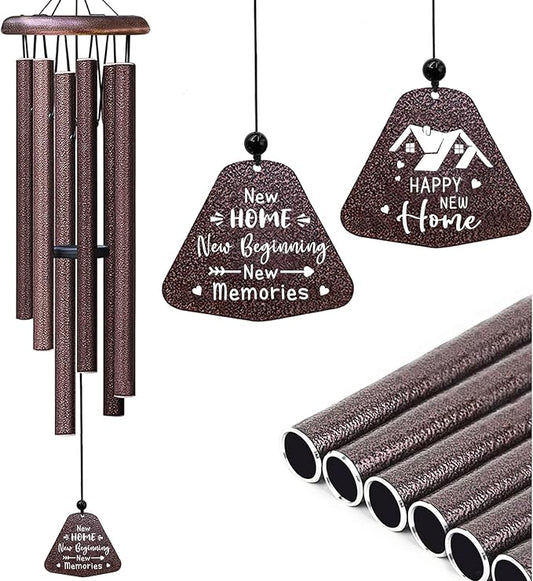 House Warming Gifts New Home Wind Chimes 32", Thoughtful Housewarming Gifts New Home/Apartment, New Home Gift Idea Must Haves for Women Men Friends Homeowner, Home Decor Living Room Wind Chimes