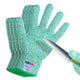 Cut Resistant Gloves, 2 Pairs of Food Grade Cut Resistant Gloves, Cutting Gloves for Kitchen, Oyster Shucking, Fish Fillet Processing, Carving Wood and Gardening(Medium-Green)