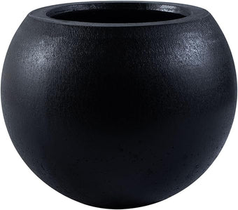Safavieh Outdoor Collection Gerand Black Concrete Planter (Fully Assembled)