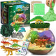 LAOESE Dinosaur Toys for Kids - Dinosaurs Terrarium Kit for Kids - Birthday Christmas Gifts for Boy Ages 4 5 6 7 8-12 Year Old - DIY Dino Toys for Boys - Arts and Crafts Kit for Kid