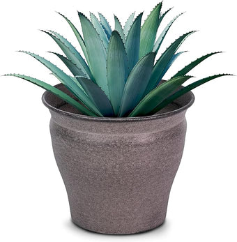 Headwind Natural Ironstone Timberline Collection - 6" Cappuccino Decorative Planter for Outdoor Pots for Plants – Modern Indoor Plant Pots, Large & Small Planters for Indoor Plants by Robert Allen