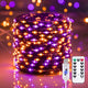 Minetom Halloween Fairy Lights Plug in, 33ft 100LED Twinkle String Lights