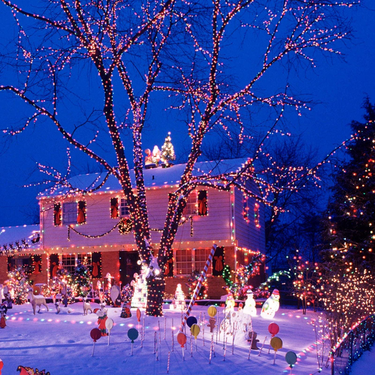 200 LED Connectable String Lights with Remote, Warm White to Multicolor