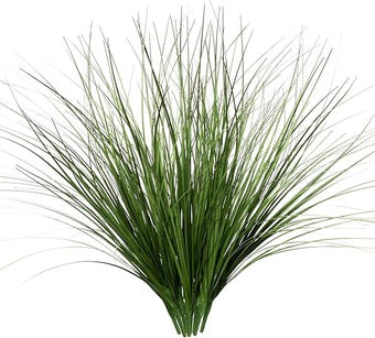 Uqueeten 8PCS 17.3" Fake Plants Artificial Wheat Grass Greenery Plastic Plants Fake Grass Artificial Plants for Outdoor Decor Artificial Flower with Greenery Stems for Indoor Home Decoration