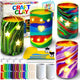 MHMYDIS Make Your Own Clay Luminaries - Arts and Crafts kit for Boys Girls and Teens Age 6 7 8 9 10 11 12 Year Old and up - Creative Clay Lantern Toys for 8-12 Year Olds