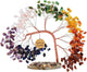 ANAYA AGATE 7 Chakra Crystal Tree of Life – Handmade Healing Gemstone Bonsai Trees for Home & Office Décor – Feng Shui Money Tree for Positive Energy, Good Luck & Spiritual for Women