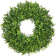26 Inch Large Greenery Eucalyptus Boxwood Wreaths Artificial Easter Summer Spring Wreaths for Front Door Outdoor All Season Spring Decorations for Home Porch Room Window Wall Farmhouse Decor(Green)