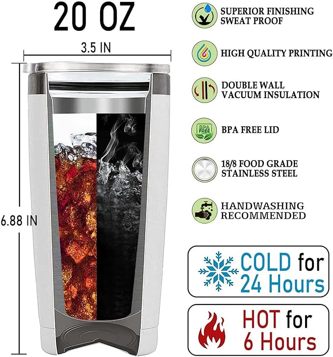 WONWIX Personalized Baseball Tumbler Gifts 20oz Travel Cup Coffee Mug Stainless Steel Insulated with Lid Gift for Men Women Sports Lovers Baseball Fan Players Coach