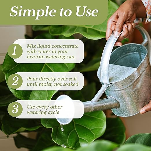 Professional Liquid Cactus Plant Fertilizer | 3-1-2 Concentrate for Flowering Plants | Multi-Purpose Blend & Gardening Supplies | 8 oz Bottle