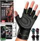 MhIL Workout Gloves for Men – Comfortable Gym Gloves for Men with Enhanced Grip for Safety and Hand Protection – Weight Lifting Protection with Wrist Wraps Support for Performance Boost and Style