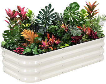 1MORE Raised Garden Bed,3 in 1 Modular Planter Raised Bed,4x2x1ft,Green-1Pk