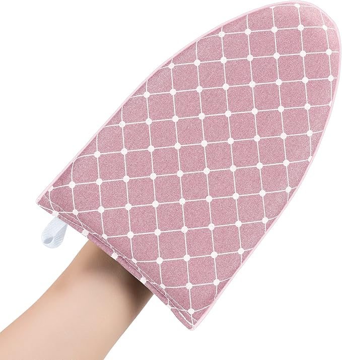 CINPIUK Garment Steamer Ironing Gloves Anti Steam Glove Heat Resistant Garment Steamer Mitt, Garment Steam Accessories for Clothes，Pink