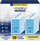 VEYOFLY Fruit Fly Traps for Indoors Refill, Gnat Traps for House, Fly Catcher, Fly Trap, Fly Trap, Plug in Catch for Fruit Flies, Moths, Gnats, Mosquito Trap (Pack of 10 Refills)