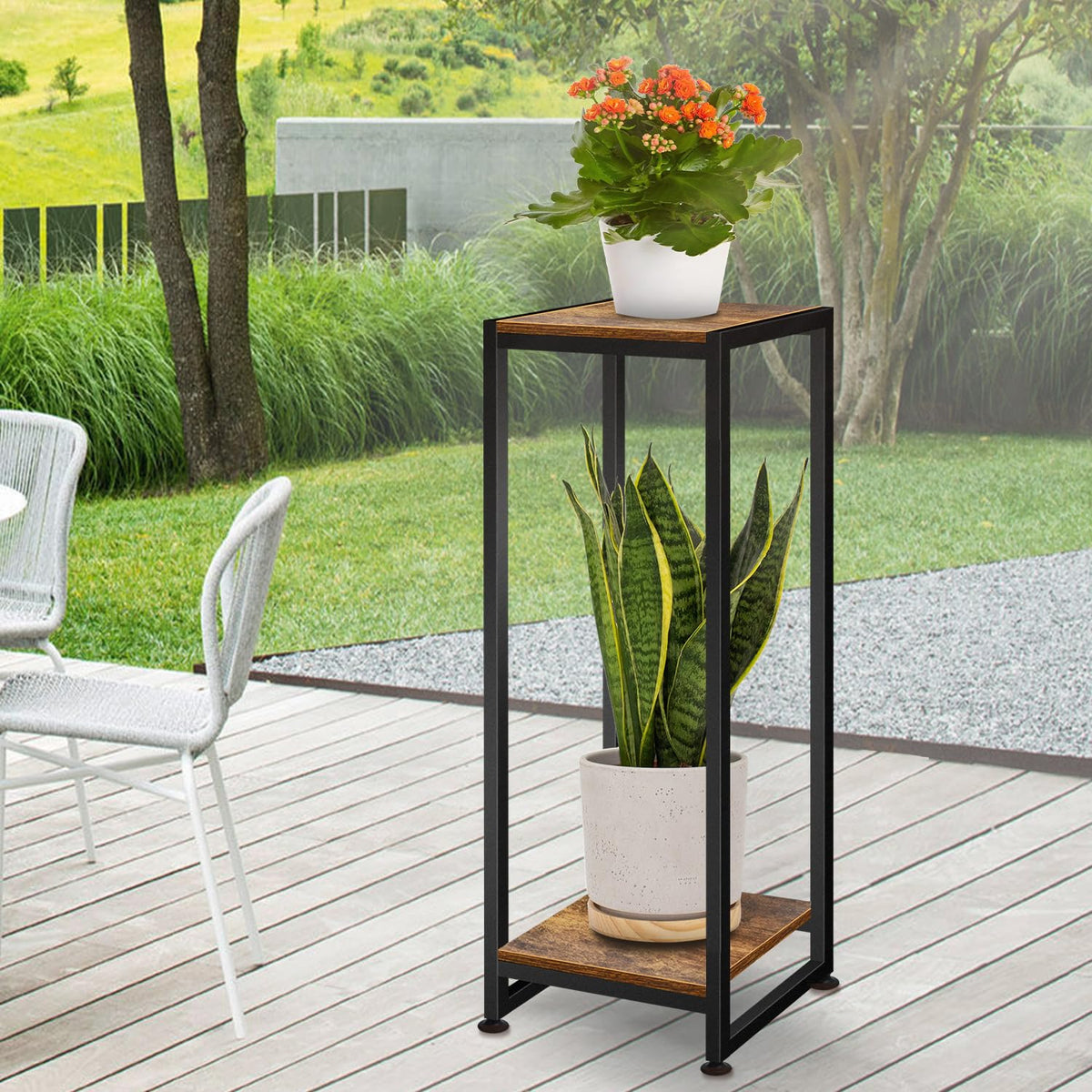 Lilybud--lily Plant Stand Indoor, 31.5'' Tall Wood Plant Stands Heavy Duty