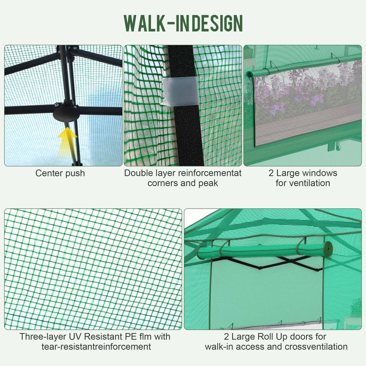 Yardsight 11 x 8.5 ft Portable Pop-up Walk-in Greenhouse