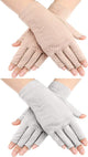 Maxdot Sun Gloves for Women UV Protection Fingerless Non Slip Sunscreen Driving Gloves for Summer Outdoor