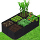 CJGQ Fabric Raised Garden Bed 4x2x1ft Garden Grow Bed Bags for Growing Herbs, Flowers and Vegetables 55 Gallon