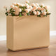 Wallowa Metallic Heavy Outdoor Planter Box, Span Planter, Long and Tall Divider Planter, 30Lx10Wx24H, Coral Peach, Seamless 30.8 Pounds