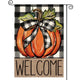 AVOIN colorlife Fall Thanksgiving Pumpkin Welcome Garden Flag 12x18 Inch