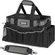 Wearable Cleaning Caddy Bag, Cleaning Caddy Supplies Organizer with Handle & Shoulder Straps for Housekeepers, Under Sink & Car Cleaning Tool Organizers with 4 Foldable Divider (DarkGrey)
