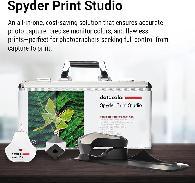Datacolor Spyder Print Studio: Ultimate Kit for Complete Photo Color Management from Capture Through Editing to Print