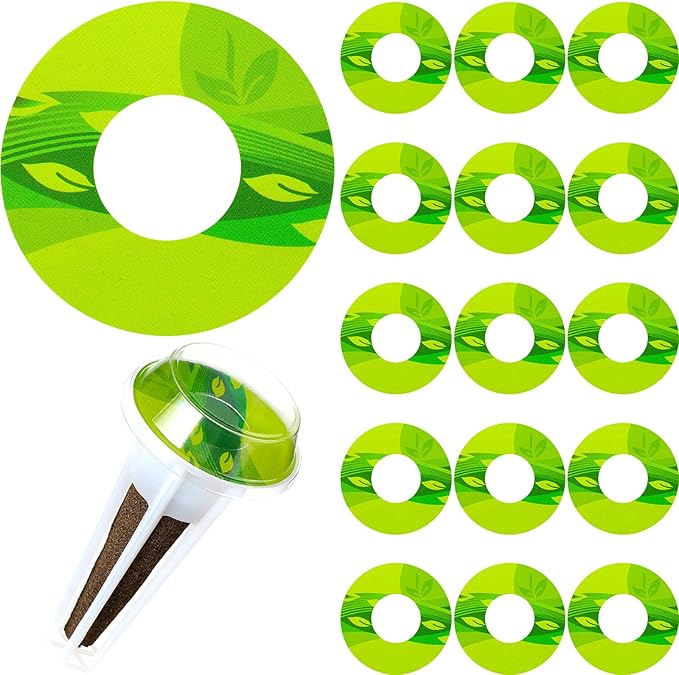 Jetec 100 Pieces Seed Pot Labels PVC Grow Baskets Stick Hydroponic Plant Label for Seedlings Seed Sticks for Understanding Plant Growth