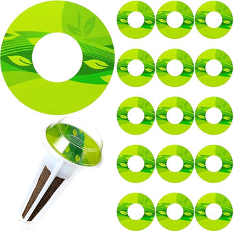 Jetec 100 Pieces Seed Pot Labels PVC Grow Baskets Stick Hydroponic Plant Label for Seedlings Seed Sticks for Understanding Plant Growth