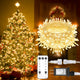 suddus Christmas String Lights 100 LED Connectable Fairy Lights Warm White