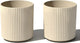 Veradek Demi Series Round Planter for Porch, Patio, Backyard | Durable Plastic-Stone Composite Material | Modern Décor for Tall Plants, Flowers