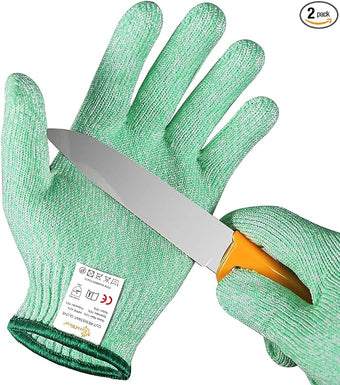Evridwear Cut Resistant Gloves for Kids 7-9 Years, Level 5 Protection Cutting Gloves Food Grade for Cooking, Whittling, Wood Carving, Gardening and DIY