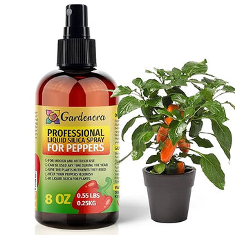 𝐒𝐔𝐏𝐄𝐑𝐈𝐎𝐑 Liquid Silica Boost Fertilizer and Supplement Spray for Peppers Plants – Pre-Mixed, Ready-to-Use Liquid Silicon Plant Superfood Mist for Indoor & Outdoor Plants – 8oz