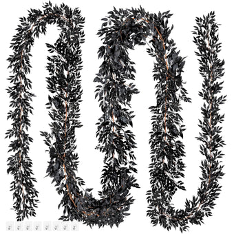 KQYSLXG 4Pcs Halloween Artificial Hanging Willow Vine Twigs, 5.8 FT
