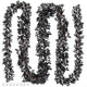 KQYSLXG 4Pcs Halloween Artificial Hanging Willow Vine Twigs, 5.8 FT
