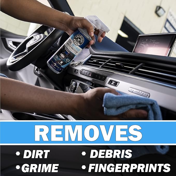 Chemical Guys Total Interior Cleaner & Protectant – Chemical Guys Interior Cleaner, Cleans & Protects Leather, Vinyl, Plastic, Rubber, Glass with a Streak-Free Finish — 16 Fl Oz (Pack of 2)