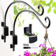 Lifyzoon Swivel Bird Feeder Hanger Hook: 2Packs 12Inch Swivel Hanging Plant Bracket Outdoor, 25lb Weight Capacity - Outdoor & Indoor Wall Hook for Hanging Bird Feeder for Flower Basket, Wind Chimes