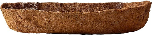 Bosmere Pre-Formed Coco Liner with Soil Moist – 36-Inch Replacement Liner for Window Boxes & Hanging Baskets