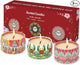 Scented Candles Gift Set, 3 Pack Candles for Home Scented, Long Lasting Soy Wax Aromatherapy Candle Set, Gifts for Women with Gift Box, Baby Shower Prizes (Rose.Vanilla.Orange)