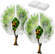 2 Pack Fruit Tree Netting Bags with Zipper and Drawstring, 8 x 8ft Ultra Fine Mesh Garden Netting Plant Cover, Bird Netting for Blueberry Bushes, Fruit Trees, Flowers (White, 8 x 8 ft)
