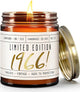 60th Birthday Gifts for Women Ideas - 'Limited Edition 1966' Soy Candle, w/Champagne on Ice I 1965 60th Birthday Gift Ideas I 9oz Reusable Jar, 50Hr Burn, Made in USA