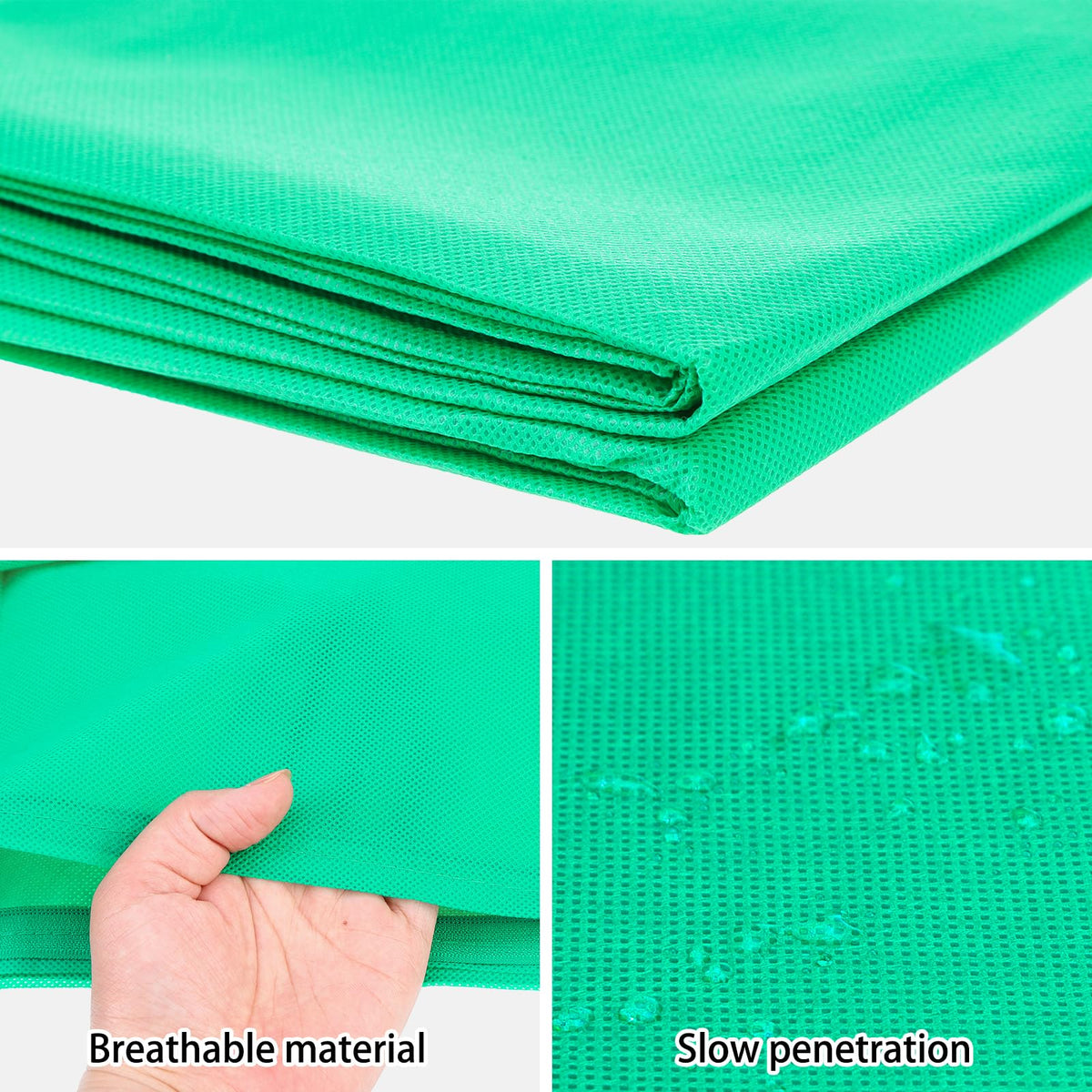 Homimp Plant Covers Freeze Protection, 8 Pack Frost Covers with Zipper Drawstring (23.6" x 31.5") Plant Protection Cover Bags for Outdoor Winter Frost Cold Weather Shrubs Trees Jacket Covers,Green