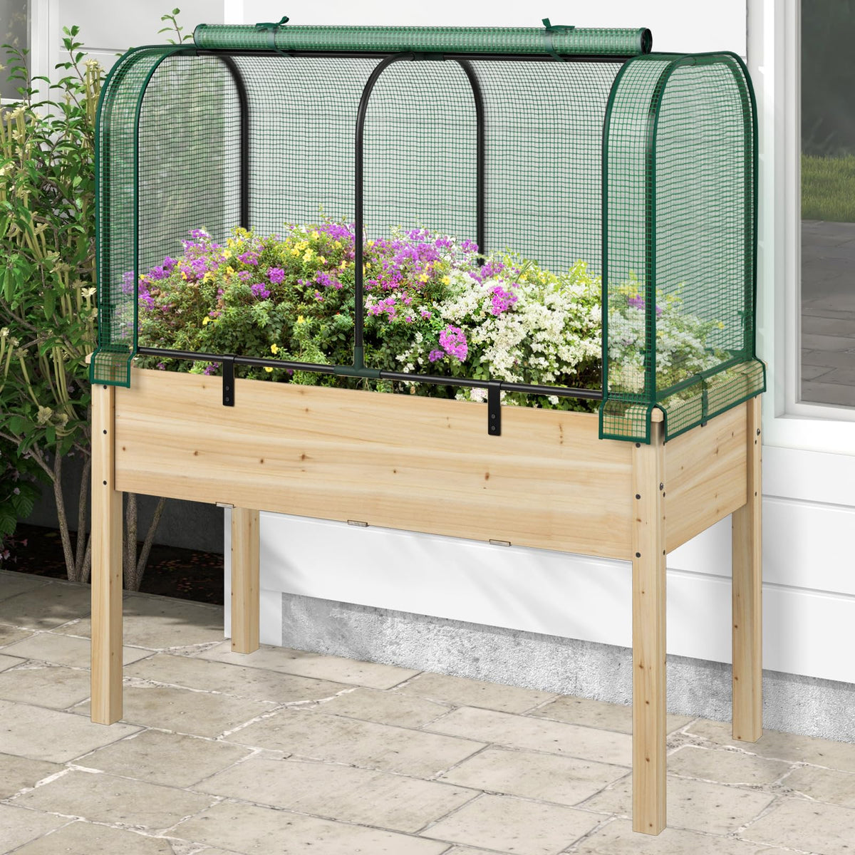 Happygrill Portable Mini Greenhouse with Waterproof Sun-Protective PE Cover