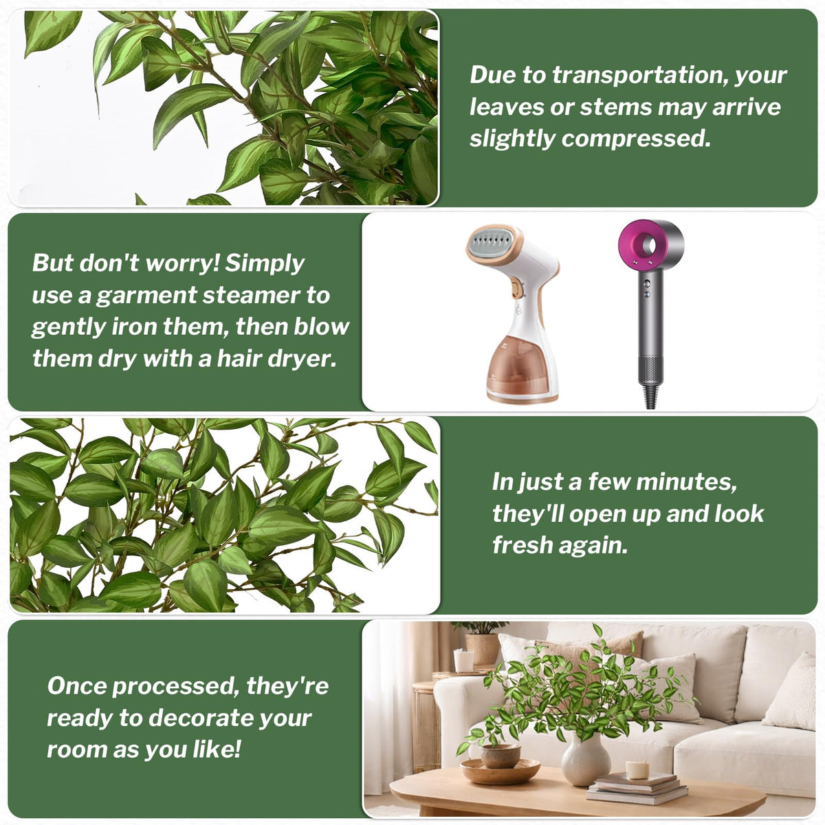 Waipfaru 5PCS Greenery Stems for Vases, 32.7 inch Artificial Eucalyptus Green Fake Leaves Branches, Faux Olive Silk Plants for Centerpieces Vase Filler Home Kitchen Decor