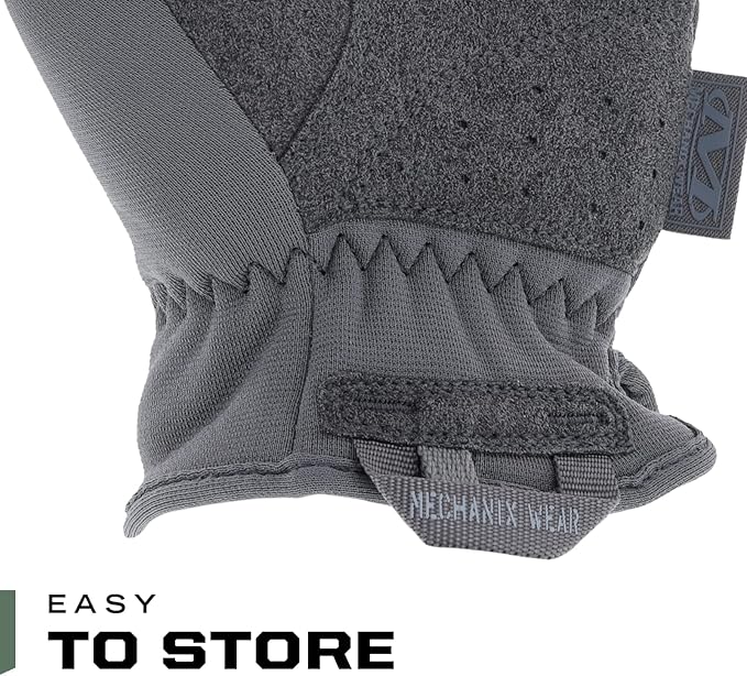 Mechanix Wear FastFit Tactical Gloves - Heavy Duty Lightweight Multipurpose Gloves - Flexible Grip & Reinforced Palm - Touchscreen Capable - Small - Wolf Grey