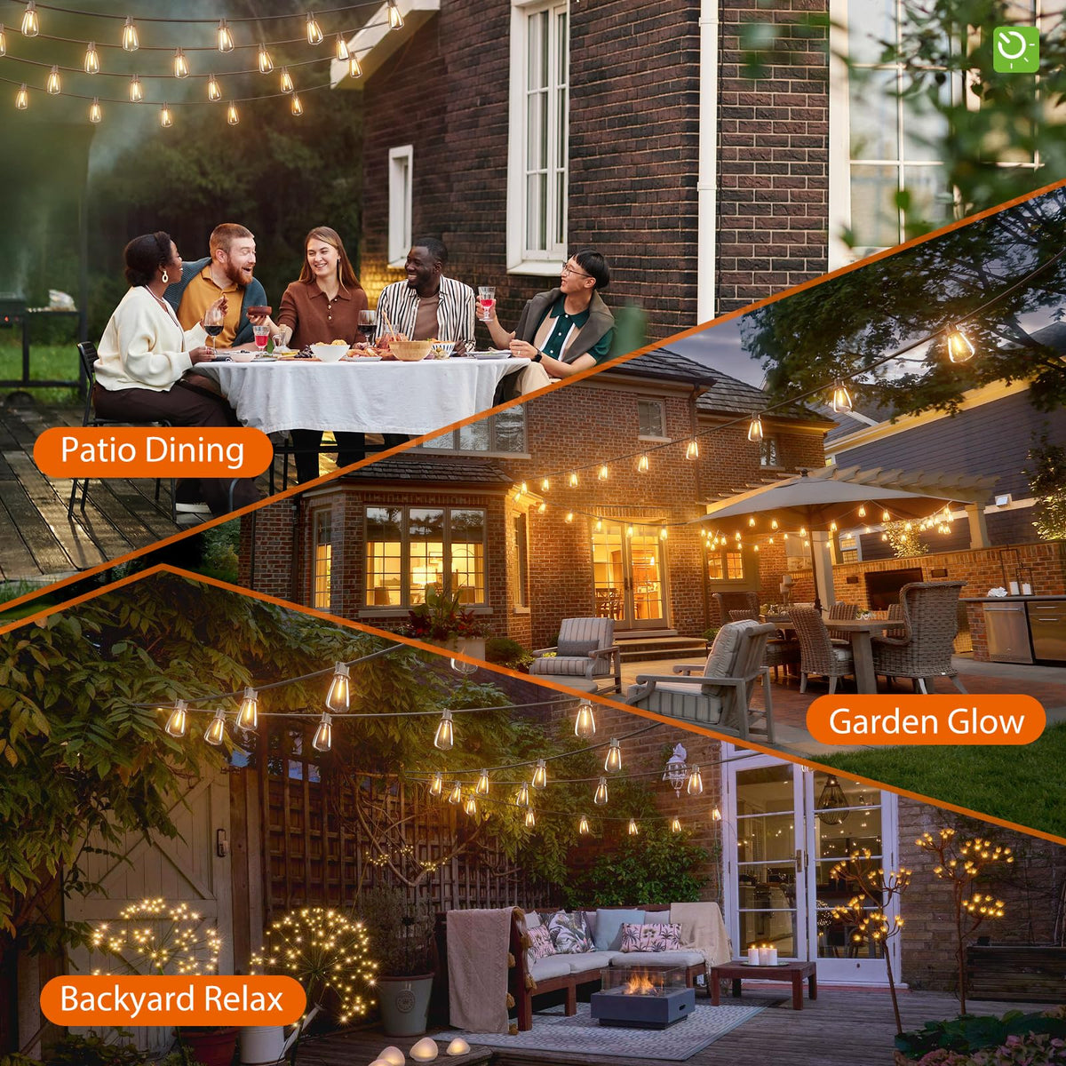 KYY 102FT(96+6) Solar String Lights Outdoor with USB Port Remote Control